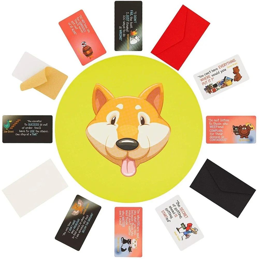 Motivational Quote Cards 54 Unique - Inspirational Funny Animals Sticker Cards